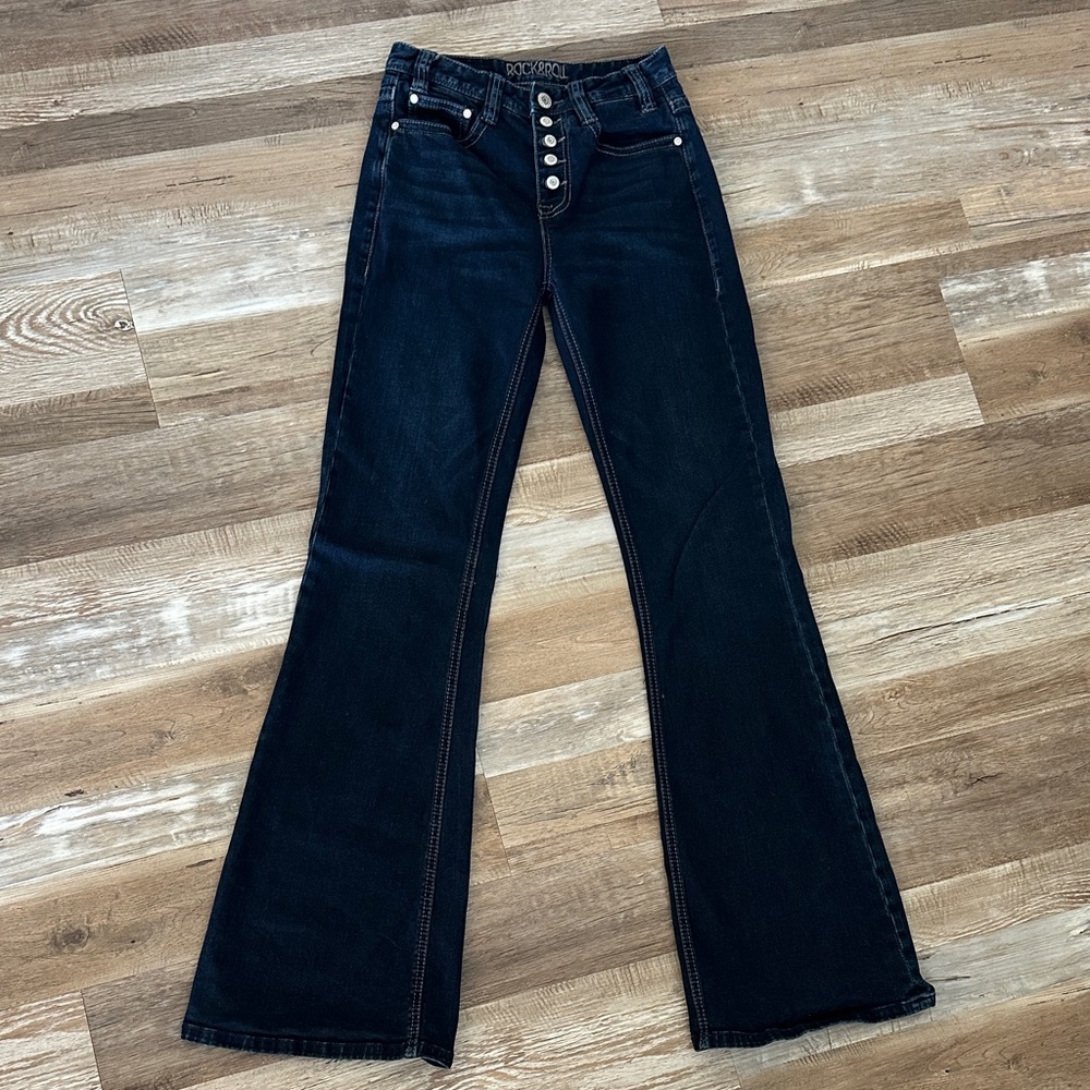 Rock & Roll Cowgirl Midnight Flare Jeans
